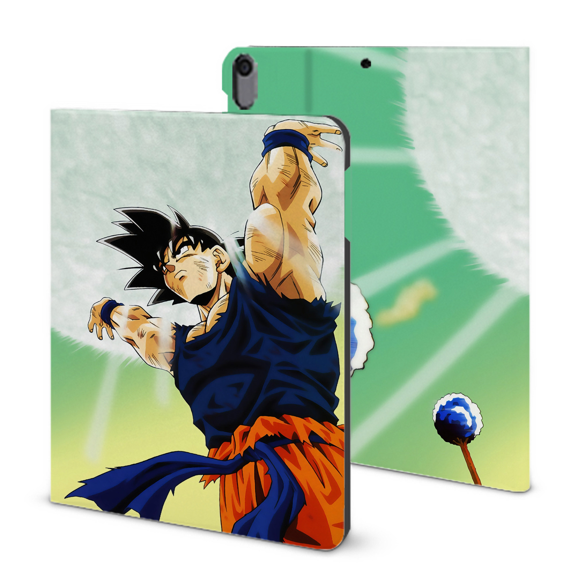 （画像用） ドラゴンボール DRAGON BALL IPad ケース ブック型 PUレザー TPU 耐衝撃 軽量 薄型 ペン収納なし 全面保護 IPad 各モデル対応